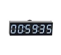 Cpolebev Reloj Electrónico Digital LED de 6 bits de 0,36 Pulgadas W Segundo Módulo de Pantalla Apagado Memoria Ajuste de Brillo -D