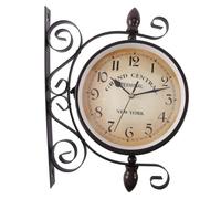 Cpolebev Reloj Reloj De Estilo Retro Europeo Reloj De Pared De Doble Cara De Moda Innovadora Reloj De Pared Diseno Moderno