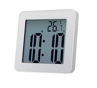 Cpolebev Relojes de BañO Digitales Reloj Despertador ElectróNico LCD Simple Relojes de Ducha Impermeables Relojes de Temperatura Temporizador Colgante