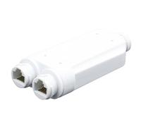 Cpolebev Repetidor PoE Resistente Al Agua de 2 Puertos IP66 10/100Mbps 1 una 2 Extensor PoE con IEEE802.3Af/At 48V Exterior para CáMara con Interruptor PoE