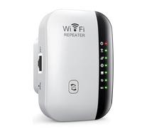 Cpolebev Repetidor WiFi Amplificador de Señal Inalámbrica Mejorador de Red Extendida Enrutador Doméstico UE EE. UU. 300 M A Través de la Pared Enchufe UE