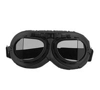 Cpolebev Retro Gris Moto Piloto Gafas Vintage WWII Piloto Gafas Motocicleta Scooter Gafas UV para
