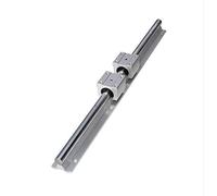 Cpolebev Rieles y Rodamientos Lineales, 1 Riel de Guíuna Lineal de 500 Mm + 2 Bloques de Deslizamiento de Rodamiento Lineal de 12 Mm SBR12UU