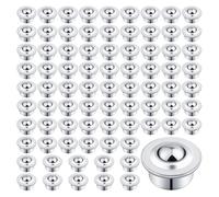 Cpolebev Rodamiento Transferencia Bolas Rodillos 5/8 Pulgadas, Rodillos Rodamiento Bolas Acero Al Carbono -15H 80 Piezas, Ruedas con Cojinete Transferencia Bolas