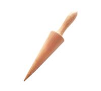 Cpolebev Rodillo de Cono de Gofre de Helado, Rodillo de Cono Fuerte y Suave, Cono de Pizzelle de Madera, Herramienta con Manejar en Forma de Cono de Gofre