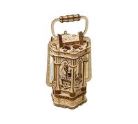 Cpolebev Rompecabezas de Madera 3D para Adultos, Kits de Modelos de Linternas Vintage con Luz, Kits de Modelos de Linternas de Madera 3D para Construir en Casa