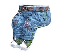 Cpolebev Ropa de Mezclilla Pantalones Resina Macetas de Flores Vaqueros Creativos Jardinera DecoracióN de JardíN Vaqueros Creativos Forma Resina DIY, B