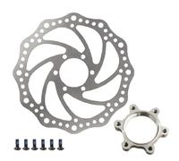 Cpolebev Rotor de Freno de Disco para Bicicleta de 160 Mm, Kit de para Freno de Disco de Bicicleta de Montaña, Adaptador de con 6 X Pernos.
