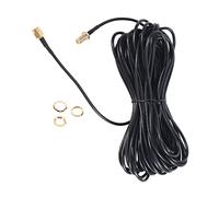 Cpolebev RP - Conector de Antena de WiFi SMA Macho a Hembra Cable de Extension Negro 10 M