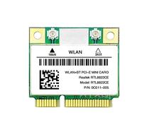Cpolebev RTL8822CE 1200Mbps 2,4G/5Ghz 802.11AC Tarjeta WiFi Red Mini PCIe Bluetooth 5,0 Compatible con Ordenador PortáTil/PC 10/11