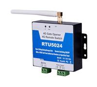 Cpolebev RTU5024 Gsm Abridor de Puerta Controlador AutomáTico de Acceso una Puerta 4G GSM Abridor de Puerta TeléFono Gratuito Control Remoto de Garaje