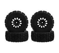 Cpolebev Ruedas y Neumáticos RC 4 Piezas 1/10 Escala RC Neumáticos para Camión de Recorrido Corto para -2WD Slash Arrma Senton Tires