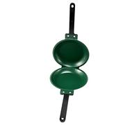 Cpolebev Sartén, Sartén de Doble Cara Sartén Plegable Antiadherente Sartén de Barbacoa Herramienta de Cocina Estable y Duradera para la Cocina del Hogar