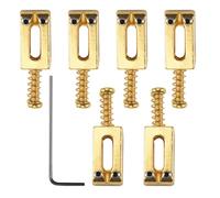 Cpolebev Selleta de Puente de Guitarra Electrica Para Strat Tele Reemplazo de Guitarra Electrica, (Paquete de 6)