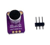 Cpolebev Sensor Amplificador de microfono Electret -MAX4466 con Ganancia Ajustable
