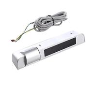 Cpolebev Sensor de Puerta MultipropóSito 2 en 1 para Abridor de Puerta Seguridad Infrarroja y Sensor de Seguridad de Radar para Puerta AutomáTica (Plata)