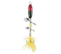 Cpolebev Senuelo de Pesca Cebo Hilandero de Fundicion Helice de Doble Trucha Carpa Bagre Senuelos de Pesca de Hielo Artificial 10G