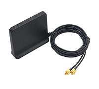 Cpolebev Signal Boost 5G 4G LTE 3G gsm Mimo Antena de Alta Ganancia 12Dbi 600-6000Mhz Antena Omni WiFi Externa (Negra con Adaptador Ts9)