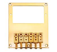 Cpolebev SillíN de 6 Rodillos Puente de Guitarra Humbucker de 6 Cuerdas para Guitarra Tele (Dorado)