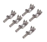Cpolebev Sillines de Puente de Guitarra Roller Tremolo para Strat Tele Accesorios de Guitarra EléCtrica Plata