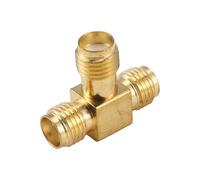 Cpolebev SMA Hembra a Dos SMA Hembra Triple T RF Conector Adaptador RF 3 vias Divisor