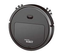 Cpolebev Smart Robot Aspirador MáQuina de Limpieza del Hogar Aspiradora AutomáTica, Negro