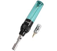 Cpolebev Soldador de Soplete InaláMbrico Pluma de Soldador de Gas Butano MT-100 (Verde)