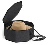 Cpolebev Sombrero Organizador Bolsa Sombrero Organizador Caso para Sombreros de Cubo Sombreros de Vaquero Sombreros de ala Negro