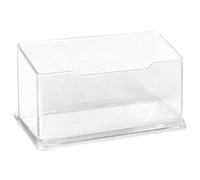Cpolebev Soporte Caja de Escritorio para Tarjeta de Visita, Plastico Acrilico Transparente