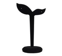 Cpolebev Soporte de ExhibicióN de Aretes de Terciopelo Soporte para Aretes Almacenamiento en Estante, 12CM X 7CM (Negro)