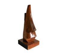 Cpolebev Soporte de Gafas de Nariz Tallada de Madera Hecho una Mano, Soporte de Exhibición de Gafas de Nariz de Madera, Soporte de Gafas con de Gafas para Regalo