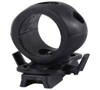 Cpolebev Soporte de la Abrazadera de la Linterna de rapida Monte para rapido Universal (RAPIDO, Mich, IBH, etc. con de riel) 2.5cm de diametro Negro