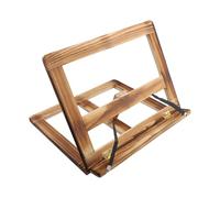 Cpolebev Soporte de Libro de Recetas Plegable, Estante de Lectura de de Madera, Soporte de Soporte para Tableta