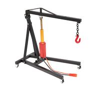 Cpolebev Soporte de Mantenimiento de Motor de GrúA EléCtrica de Metal Soporte de Motor Jack para 1/10 RC Coche de Orugas para TRX4 Axial SCX10, Negro