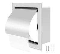 Cpolebev Soporte de Papel HigiéNico Empotrado de Acero Inoxidable Soporte de Papel HigiéNico de Pared, Dispensador de Papel Tisú Empotrado para BañO