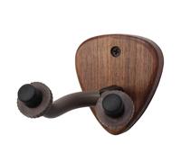 Cpolebev Soporte de Pared para Guitarra, Gancho para Colgar, Base de Madera, Banjo, Bajo, Guitarra EléCtrica AcúStica, Soporte para Cuello con Ranura para PúAs, B