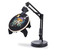 Cpolebev Soporte para de Bordado, Soporte para de Bordado Ajustable, Soporte para Bordado de Metal Plegable, Rotación de 360 Grados