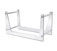 Cpolebev Soporte para Disco de Vinilo Transparente para Almacenamiento de áLbumes de Escritorio, Estante de ExhibicióN del Disco de Vinilo AcríLico 50