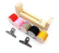 Cpolebev Soporte para Hacer Pulseras En Forma de U, Fabricante de Pulseras, de Madera, Kit de Herramientas de Manualidades para Trenzar Pulseras A