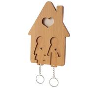 Cpolebev Soporte para Llaves de Madera para Pared, Soporte para Llaves de Madera para Pared con para Llaves, Pareja
