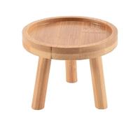 Cpolebev Soporte para Plantas de Madera, Soporte para Macetas, Taburete Alto, Taburete Alto, BalcóN, Suculento, Estante Redondo para Flores para Interiores y Exteriores