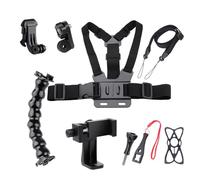 Cpolebev Soporte para Teléfono Móvil con Correa para Pecho y Correa Fija para Cuello y Hombro para Teléfono Inteligente Universal con Video Primera Persona para Fotografía y Vida Cotidiana