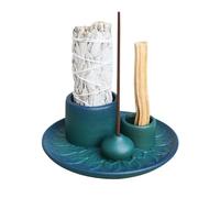 Cpolebev Soporte para Varillas de Incienso, Quemador de Incienso Hecho A Mano Multiusos para Varillas de Incienso, Soporte para Quemar, Bandeja para Recoger Cenizas