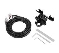Cpolebev Soporte RB-400 Antena de Coche Monte + 5M PL259 Conector Extiende Cable de alimentador de Cable para Radio movil TH-9800-218 KT8900