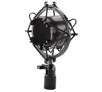 Cpolebev Soporte Sostenedor Clip De Montaje De Choque De Microfono Carga Soportable 3Kg Universal Soporte De Grabacion De Sonido De Estudio Radio Negro Profesional