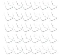 Cpolebev Soportes de Alicates de Tablero Perforado de 30 Piezas, de Tablero Perforado de Doble Bucle de Acero Inoxidable, Accesorios, de ExhibicióN de EstanteríA para Tienda