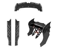 Cpolebev Soportes del Difusor de Fibra de Carbono Placas Protectoras del Alerón Trasero Placa Protectora del Chasis del Parachoques Delantero para ARRMA F1 Limitless, Rojo