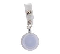 Cpolebev Sostenedor de tarjeta de identificacion del retractable Carrete de cadena de llave con clip