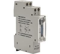 Cpolebev Sul180A 15 Minutos Temporizador Mecánico 24 Horas Programables Din Interruptor Temporizador De Riel Interruptor De Tiempo Medición Análisis Instrumentos