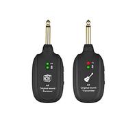 Cpolebev System InaláMbrico de Guitarra Receptor de Transmisor Recargable de TransmisióN AcúStica de 20Hz-20KHz para Bajo de Guitarra EléCtrica
